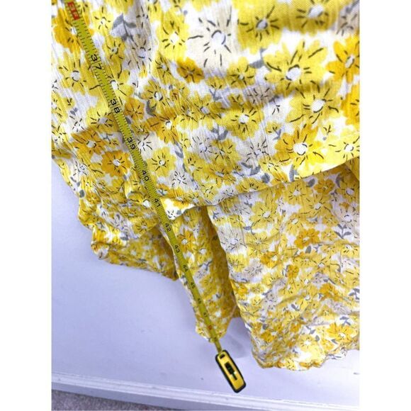 NEW RDI Printed Rayon Cut Out Dress in Maize Size S - Picture 12 of 13